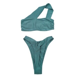 NWT Riot Swim  Bikini Set XS Two Piece Teal
